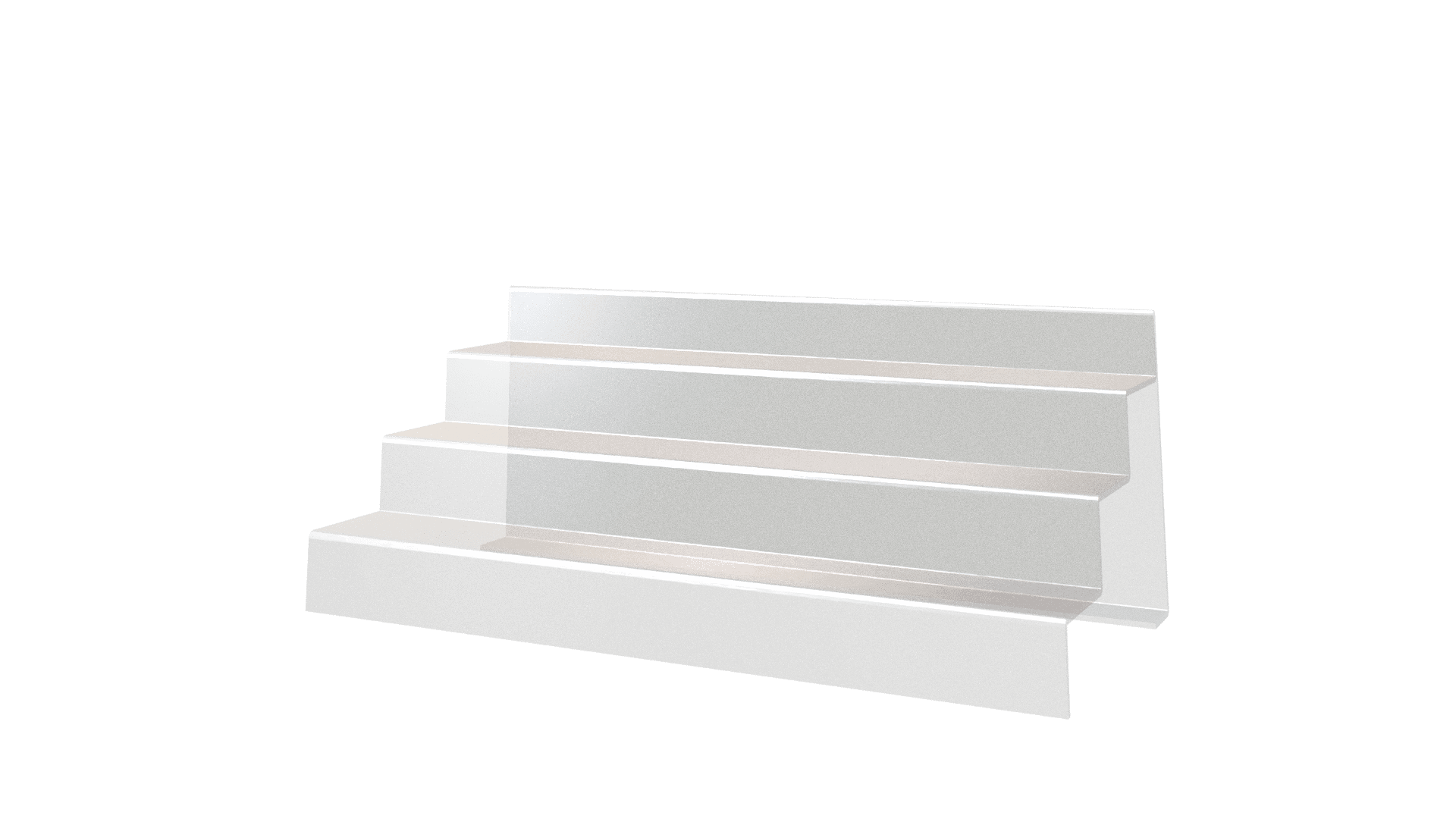 Plexi podium met drie niveaus