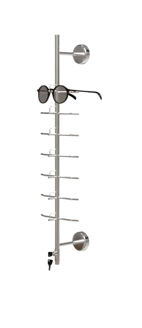 Brillenhouder H-Pharma capaciteit van 12 brillen + slot